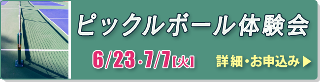 ピックルボール体験会